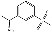 (R)-1-(3-(甲基磺酰基)苯基)乙-1-胺, 1212998-98-5, 结构式