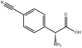 R-4-氰基苯甘氨酸 结构式