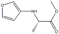 R-3-呋喃基丙氨酸甲酯, 1213062-30-6, 结构式