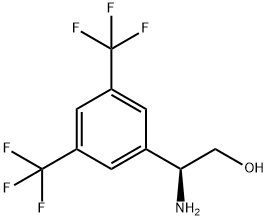(S)-2-氨基-2-(3,5-双(三氟甲基)苯基)乙醇,1213108-98-5,结构式