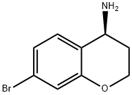(4S)-7-BROMO-3,4-DIHYDRO-2H-1-BENZOPYRAN-4-AMINE, 1213134-75-8, 结构式