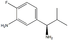 5-((1R)-1-AMINO-2-METHYLPROPYL)-2-FLUOROPHENYLAMINE 结构式