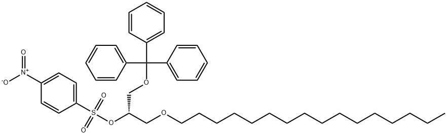 (2S)-1-(hexadecyloxy)-3-(triphenylmethoxy)propan-2-yl 4-nitrobenzene-1-sulfonate Structure