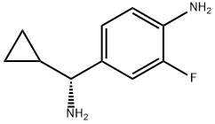 4-((1R)-AMINOCYCLOPROPYLMETHYL)-2-FLUOROPHENYLAMINE Structure