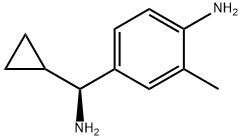 4-((1S)AMINOCYCLOPROPYLMETHYL)-2-METHYLPHENYLAMINE,1213637-96-7,结构式