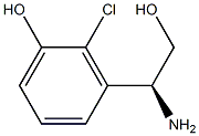 3-((1S)-1-AMINO-2-HYDROXYETHYL)-2-CHLOROPHENOL Structure