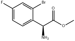 METHYL(2S)-2-AMINO-2-(2-BROMO-4-FLUOROPHENYL)ACETATE Structure