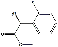 METHYL(2R)-2-AMINO-2-(2-FLUOROPHENYL)ACETATE Structure