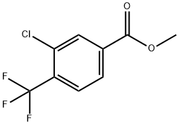 3-氯-4-三氟甲基苯甲酸甲酯, 1214345-68-2, 结构式