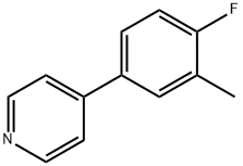 4-(4-fluoro-3-methylphenyl)pyridine Struktur