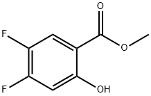 4,5-Difluoro-2-hydroxy-benzoic acid methyl ester Structure