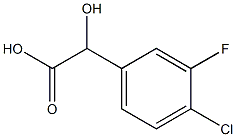 2-(4-氯-3-氟苯基)-2-羟基乙酸, 1214376-99-4, 结构式