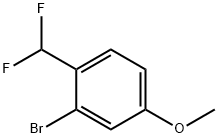 3-bromo-4-(difluoromethyl)anisole Structure