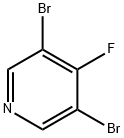 3,5-二溴-4-氟吡啶 结构式