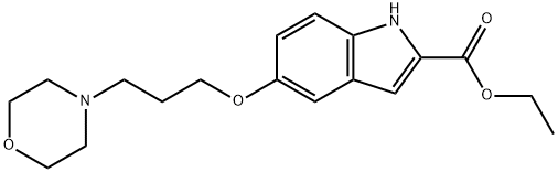 ethyl 5-(3-morpholinopropoxy)-1H-indole-2-carboxylate,1214876-23-9,结构式