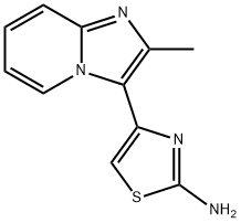 4-(2-Methylimidazo[1,2-a]pyridin-3-yl)-2-thiazolamine Structure