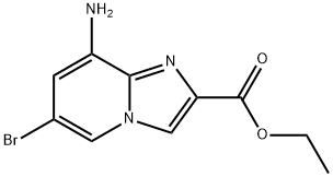8-Amino-6-bromo-imidazo[1,2-a]pyridine-2-carboxylic acid ethyl ester,1216291-87-0,结构式
