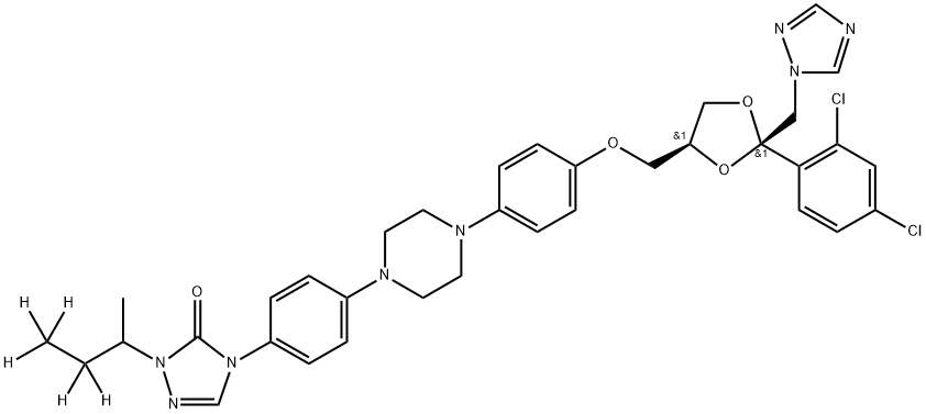 Itraconazole-D5 Structure