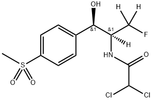 氟苯尼考-D3, 1217619-10-7, 结构式