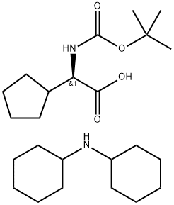 (Tert-Butoxy)Carbonyl D-Cyclopentylglycine dicyclohexylammonium salt,1217626-69-1,结构式