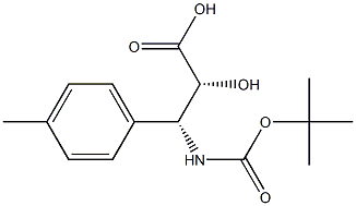 N-(Tert-Butoxy)Carbonyl (2R,3R)-3-Amino-2-hydroxy-3-(4-methyl-phenyl)propionic acid 结构式