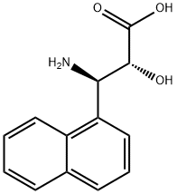 (2R,3R)-3-Amino-2-hydroxy-3-naphthalen-1-yl-propionic     acid Struktur