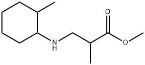 methyl 2-methyl-3-[(2-methylcyclohexyl)amino]propanoate Struktur