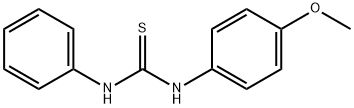 Thiourea,N-(4-methoxyphenyl)-N'-phenyl- Structure