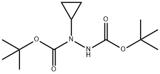 DI-TERT-BUTYL 1-CYCLOPROPYLHYDRAZINE-1,2-DICARBOXYLATE Struktur