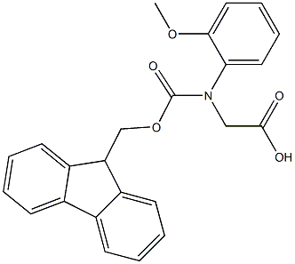FMOC-RS-2-甲氧基苯甘氨酸 结构式