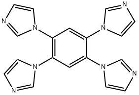 1,2,4,5-四(1H-咪唑-1-基)苯, 1220714-37-3, 结构式