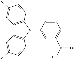 B-[3-(3,6-dimethyl-9H-carbazol-9-yl)phenyl]-Boronic acid Structure