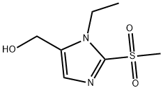 (1-ethyl-2-methanesulfonyl-1H-imidazol-5-yl)methanol Struktur