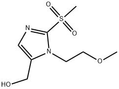 [2-methanesulfonyl-1-(2-methoxyethyl)-1H-imidazol-5-yl]methanol Struktur