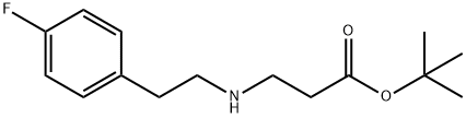 tert-butyl 3-{[2-(4-fluorophenyl)ethyl]amino}propanoate Struktur