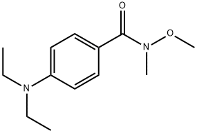 4-(diethylamino)-N-methoxy-N-methylbenzamide Struktur