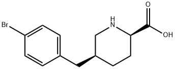 (5S)-5-(4-Bromo-benzyl)-D-pipecolinic acid Struktur