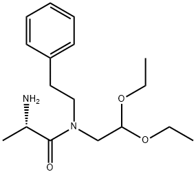 (2S)-2-amino-N-(2,2-diethoxyethyl)-N-(2-phenylethyl)-propanamide Structure