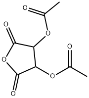 2,5-dioxotetrahydrofuran-3,4-diyl diacetate 化学構造式