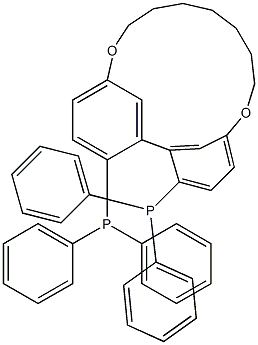 (R)-5,5'-七亚甲基二氧基-2,2'-双(二苯基膦基)联苯 结构式