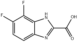 6,7-二氟-1H-苯并[d]咪唑-2-羧酸 结构式