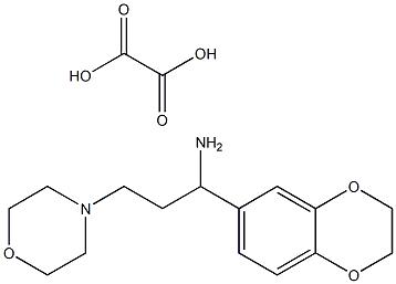1-(2,3-dihydro-1,4-benzodioxin-6-yl)-3-(morpholin-4-yl)propan-1-amine: oxalic acid 结构式
