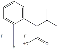 3-甲基-2-(2-(三氟甲基)苯基)丁酸,1225487-35-3,结构式
