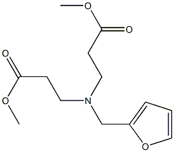 methyl 3-[(furan-2-ylmethyl)(3-methoxy-3-oxopropyl)amino]propanoate Structure