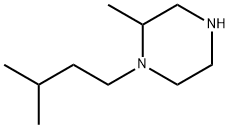 2-methyl-1-(3-methylbutyl)piperazine Struktur