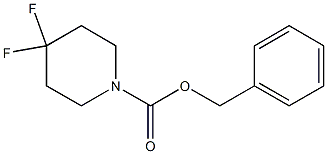 4,4-ジフルオロピペリジン-1-カルボン酸ベンジル 化学構造式