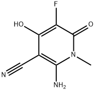 2-Amino-5-fluoro-4-hydroxy-1-methyl-6-oxo-1,6-dihydro-pyridine-3-carbonitrile Structure