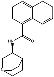 N-(3S)-1-Azabicyclo[2.2.2]oct-3-yl-5,6-dihydro-1-Naphthalenecarboxamide, 1227162-75-5, 结构式