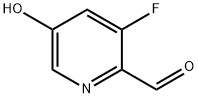 3-fluoro-5-hydroxypyridine-2-carbaldehyde 化学構造式