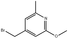 4-Bromomethyl-2-methoxy-6-methylpyridine 结构式